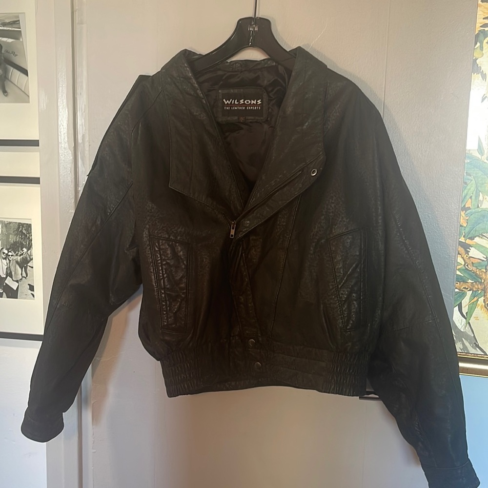 Amazing Vintage Leather Bomber Jacket